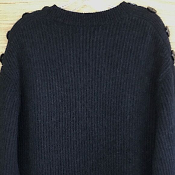 AllSaints Faye Crew Neck Wool & Cashmere Blend Ribbed Knit Jumper Sweater Sz XS - Picture 5 of 12